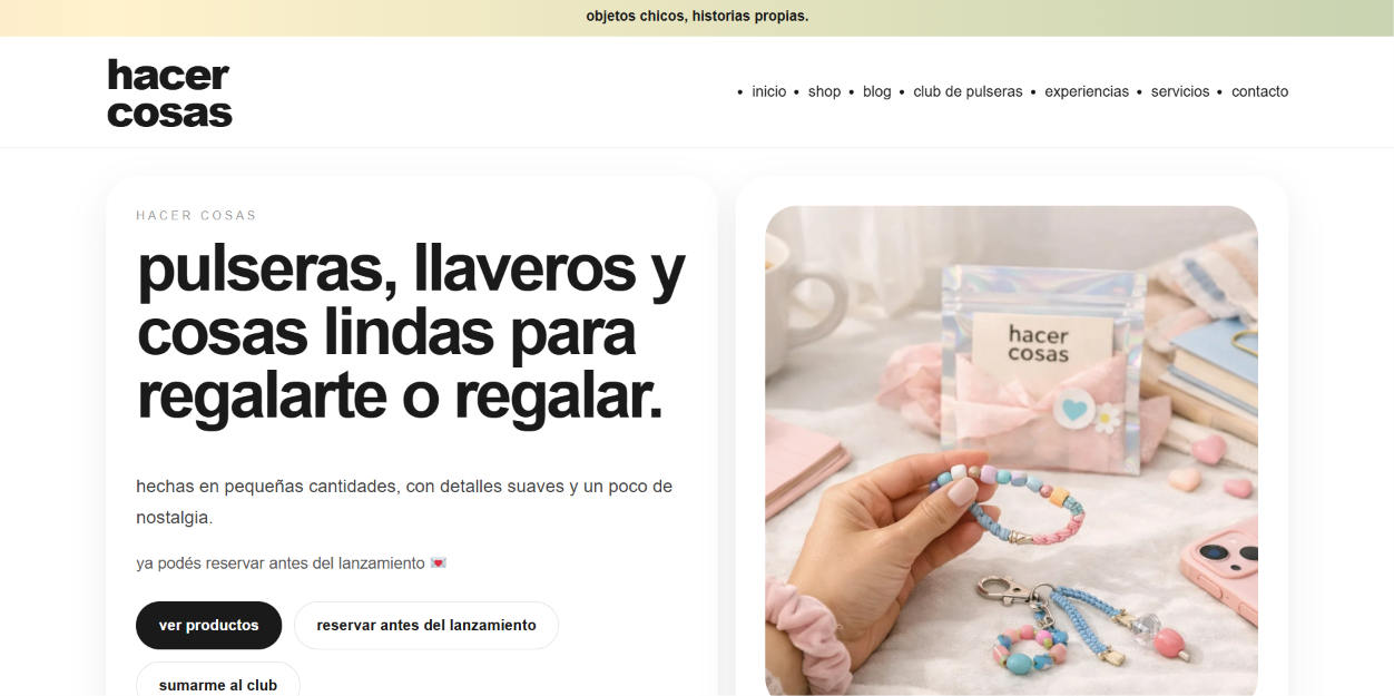 Sitio web de Hacer Cosas